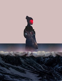 an image of a woman standing on top of a mountain